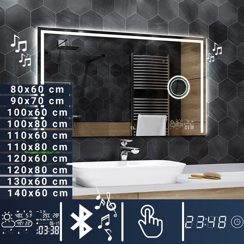 Miroir salle bain lumineux - miroir,