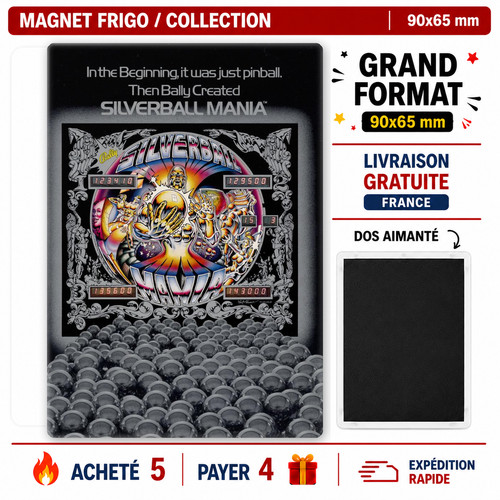 Magnet frigo flipper - magnet,