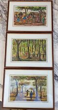 3 TABLEAUX ANCIENS AQUARELLE