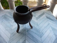 ancien pot a colle en cuivre