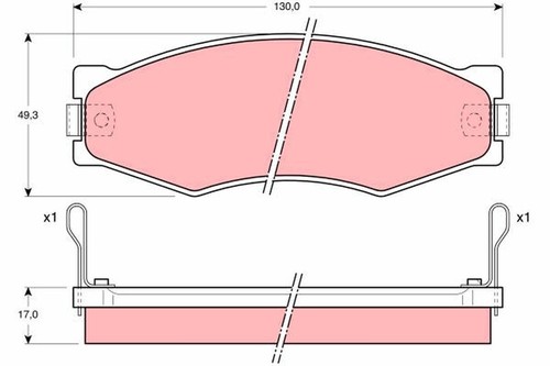 Trw plaquettes frein gdb367 - trw, de