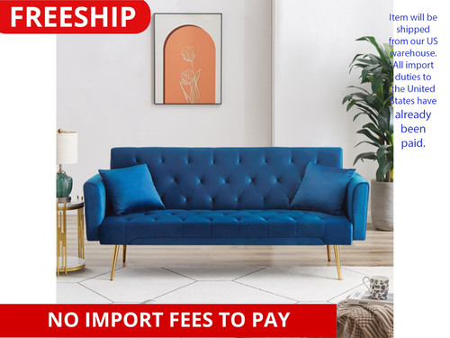 Inches velvet futon sofa - velvet,