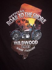 Wildwood NJ Roar to the Shore 2013 ladies L t shirt Motorcycle