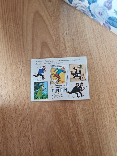 Bloc fête timbre tintin - fête, du