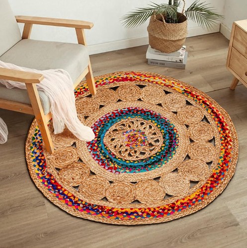 Tapis jute coton - tapis, en