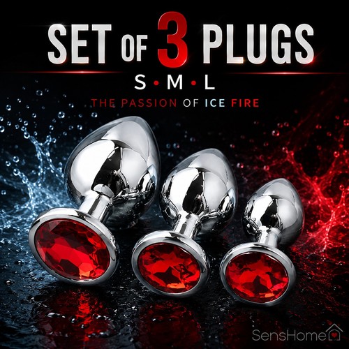 Lot plugs anaux métal s - de,