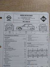 Opel Corsa Gsi 1.6 100cv Fiche