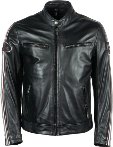 Veste cuir moto - en,