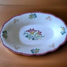 Longwy hollow and oval plate