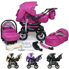 Poussette - Landau 3en1 - Siege Auto - Nacelle - 57 Couleurs Nouvelle collection