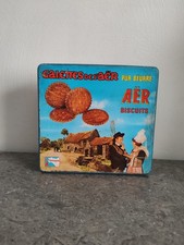 Antique AËR Pure Butter Cookie Box. Breton galettes. 1960s Vintage