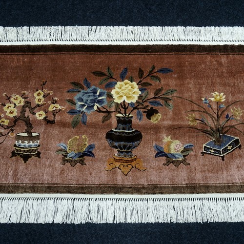 Tapis soie chine 102 57 - tapis,