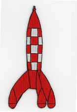 PATCH TINTIN ROCKET  11 CMS 4,3"  IRON ON  PARCHE