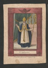 IMAGE PIEUSE estampe SAINT