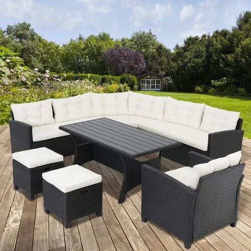 Salon jardin polyrotin - polyrotin, 9