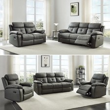 Recliner Sofa Leather 3+2+1