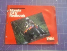 1986 Honda ATV Redbook Brochure/Catalog ATC 250R