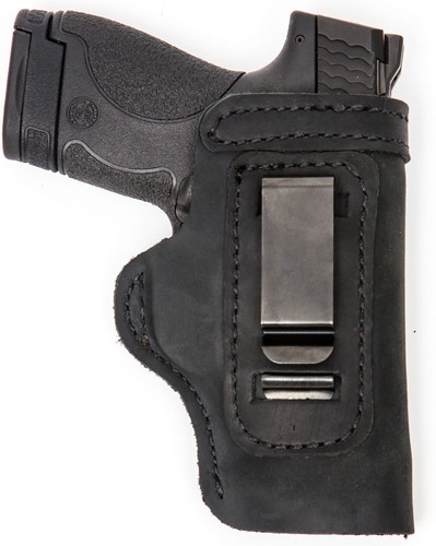 Leather gun holster inside the - holster,