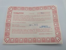 Tudor 9050 Warranty Signed Et