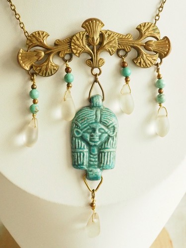 Collier ancien decor egyptien - decor,