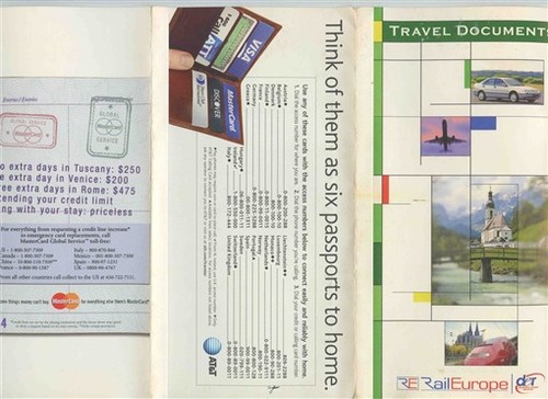 Rail europe travel documents - rail,