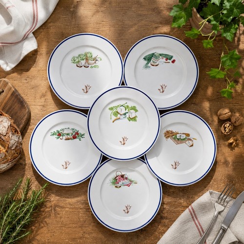 Lot assiettes à fromage - 6,