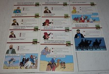10 TINTIN HERGE MOULINSART CASTERMAN PET SNOWY ATLAS CARDS 