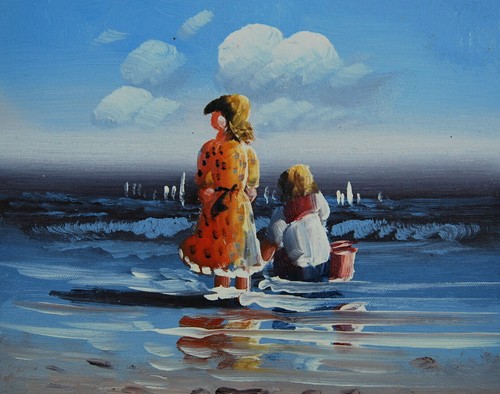 Tableau peinture huile sur - tableau,