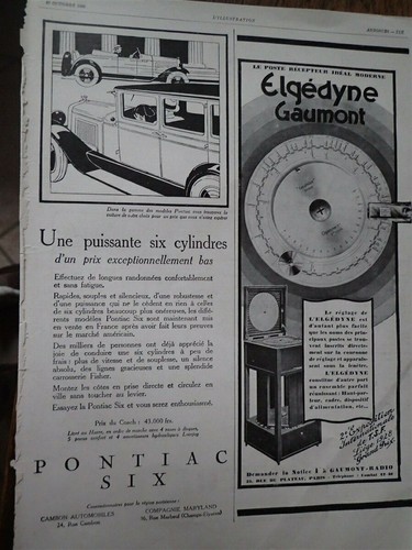 Pontiac six cyl récepteur - cyl,
