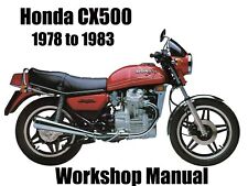 HONDA CX500 1978 to 1983 WORKSHOP MANUAL - PDF Files