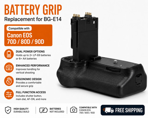 Battery grip replacement for - battery,