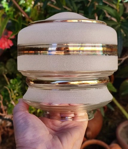Ancien globe verre blanc - ancien, en
