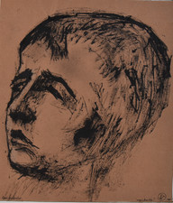 Felix Schivo (1924-2006) (40) - peinture à la plume d'oie - d'après Masaccio