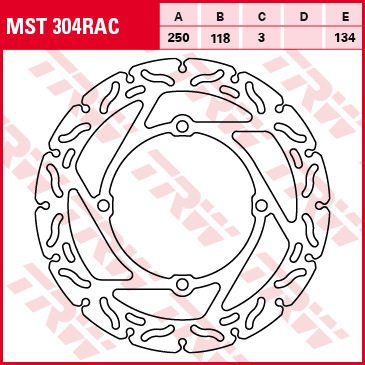 Disque frein avant trw - disque,