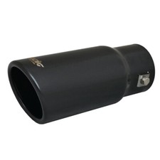 Embout de pot d’échappement universel noir inox rond Simoni Racing TRX/01N