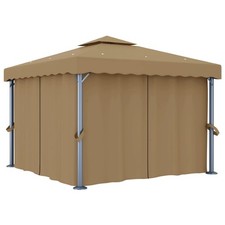 Tonnelle avec Rideau 3x3 m