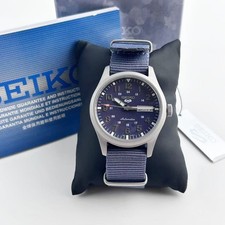 Seiko 5 Sports Men's Automatic Watch Blue Dial Nylon Strap (with box) SRPG31K1
