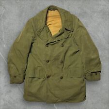 Vintage 1940s WWII Mackinaw Jeep Coat Jacket Mens Size 36 Wool Lining Military