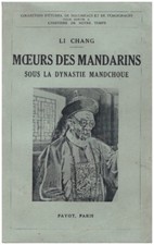 LI CHANG - MOEURS DES