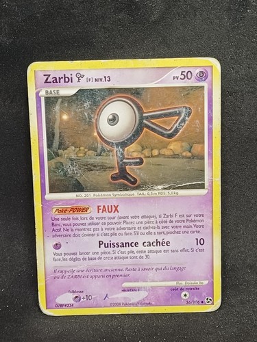 Carte pokemon française zarbi - carte,
