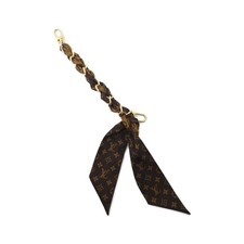 Authentic LOUIS VUITTON Bijou Sac Chain Foulard M01354 Key Ring  #230-000-041...