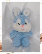 Doudou Peluche Ours Bleu Et
