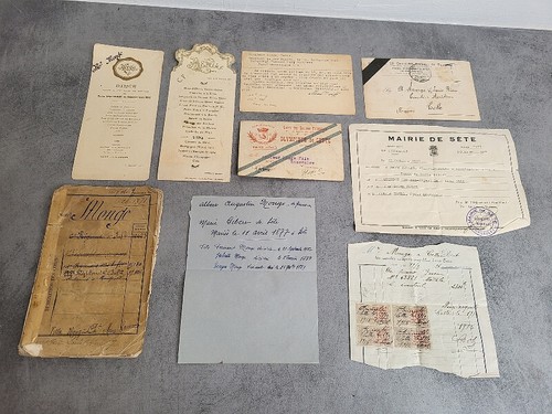 Lot vieux papiers - vieux, carte