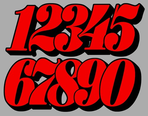 Sticker numero course racing - numero,