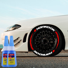 HANKOOK Permanent Tire Lettering Sticker 15"-24" 1.38" With Glue 8 Sets Decals