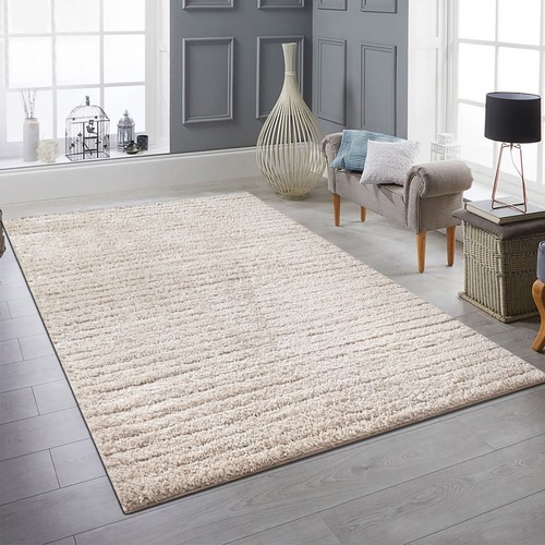 Tapis beige motif - beige, ligné