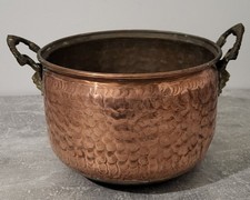 Copper cauldron decorative