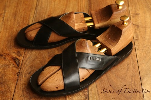 Sandales prada cuir noir - sandales,
