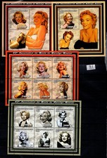 NP MOZAMBIQUE 2002 - MNH - 4 S/S - MARILYN MONROE