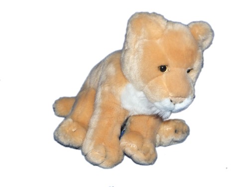 Doudou peluche tigre lionne - peluche,